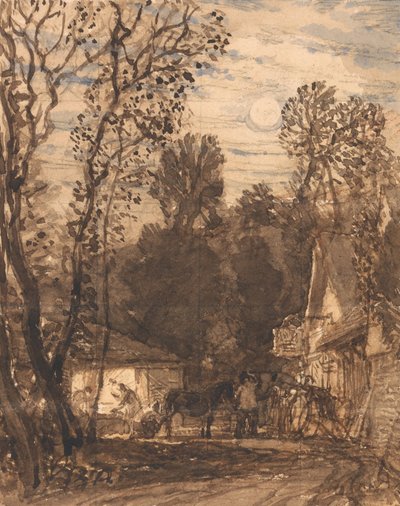 The Wayside Smithy by Samuel Palmer